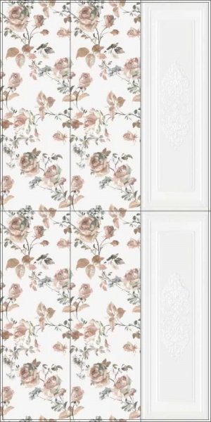 Плитка керамическая настенная Kerama Marazzi Монфорте розовый панель 40x120, 14007R