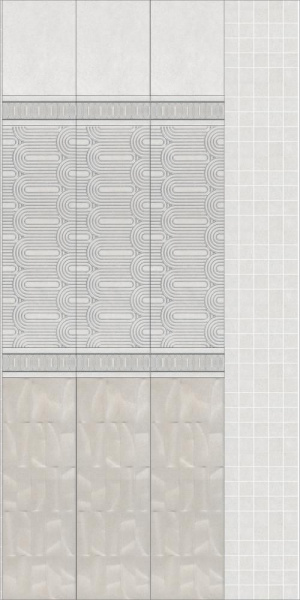 Керамическая плитка настенная Kerama Marazzi Милан Безана бежевый структура 25x75, 12153R