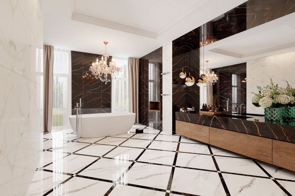 Керамическая плитка напольная Eurotile Ceramica KAMILA DARK 49,5х49,5, 821 KMU2BR