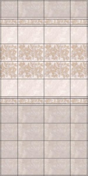 Бордюр 20х5 Багет Баккара беж BLB022