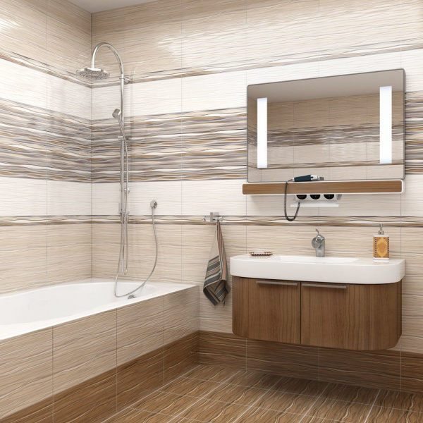 Керамическая плитка настенная Alma Ceramica Плессо / Plesso 249*500, TWU09PLS024