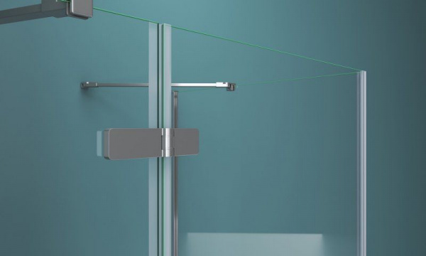 Душевая кабина BelBagno Kraft 120x80 прозрачное стекло, хром правый, KRAFT-AH-12-120/80-C-Cr-R