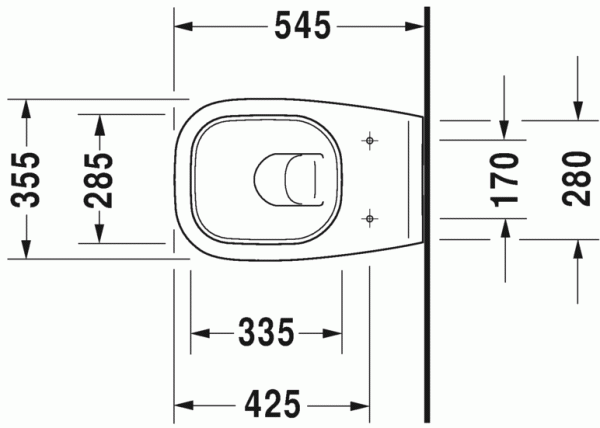Унитаз подвесной Duravit D-Code, 25350900002