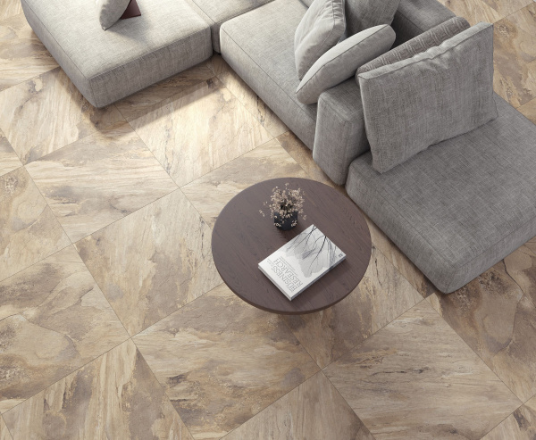 Керамогранит Laparet Миранда Браун 60x60 структурный, х9999286893