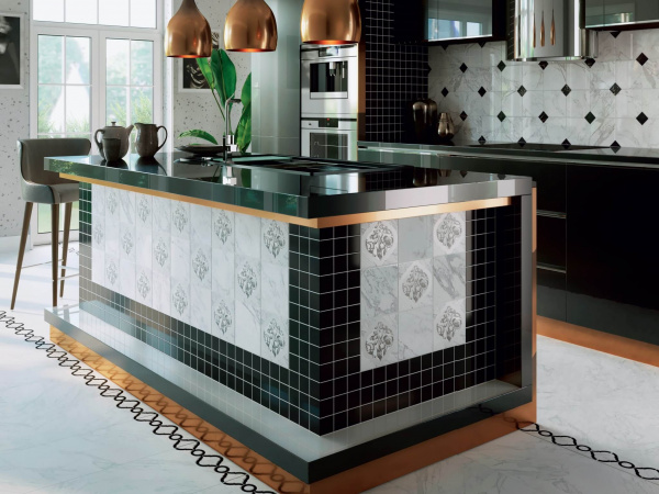 Плитка Kerama Marazzi Фрагонар 15*15 esg чёрный 18019