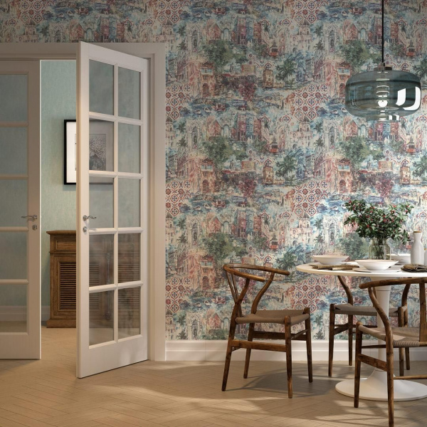 Обои виниловые Kerama Marazzi Впечатление мотив, бежевый, KM6601