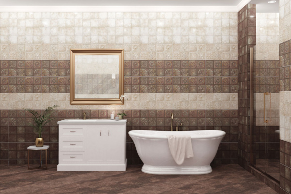 Керамическая настенная плитка Azori IDALGO CREMA 31,5*63 1с, 507211201