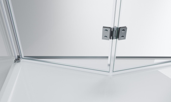 Душевая кабина BelBagno Albano 700x1000x1950, прозрачное стекло, хромированный профиль, ALBANO-ASH-1