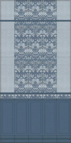 Плинтус Kerama Marazzi Лувр 20х10 синий FMC013