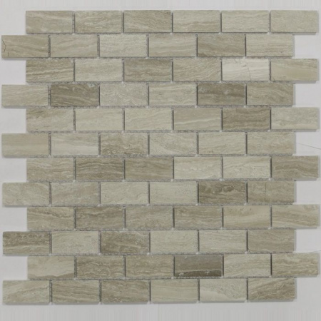Мозаика PietrineTravertino Silver POL (23x48х4), 298X298