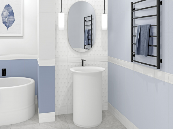Настенный бордюр Meissen Keramik Trendy  белый 10x25 TY1U051