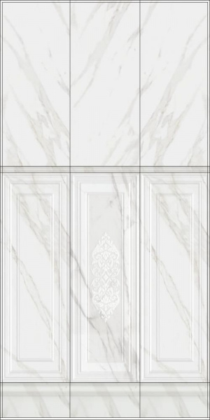 Декор Kerama Marazzi Прадо цветы 40x120, MLD\A110\14001R