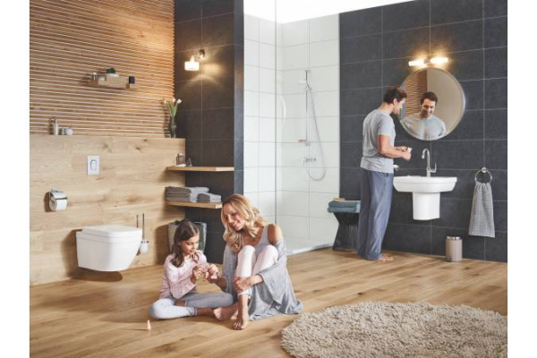 Унитаз подвесной Grohe Euro Ceramic, безободковый, альпин/белый, 39328000
